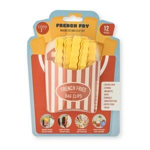 French Fry Magnetic Bag Clip Set - 12 Pieces
